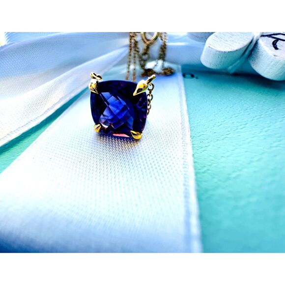 💜Rare and Retired Tiffany & Co. Amethyst Sparkler Necklace in 18k Rose Gold💜 - Picture 2 of 10